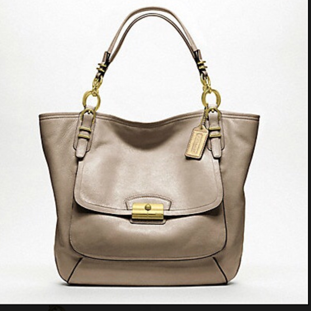 Coach Kristin Pennacle Gold Tote